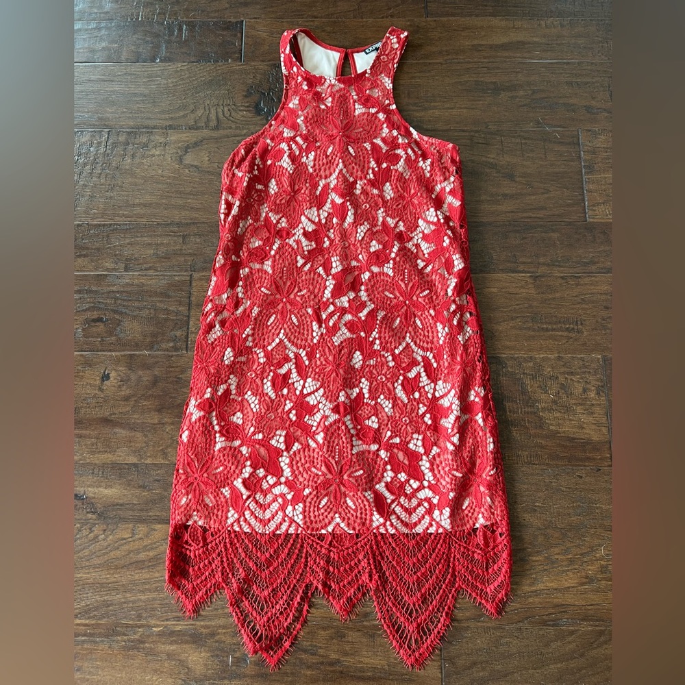 ❌SOLD ❌ Express lace dress. Only worn once, and perfect for Valentine’s Day.